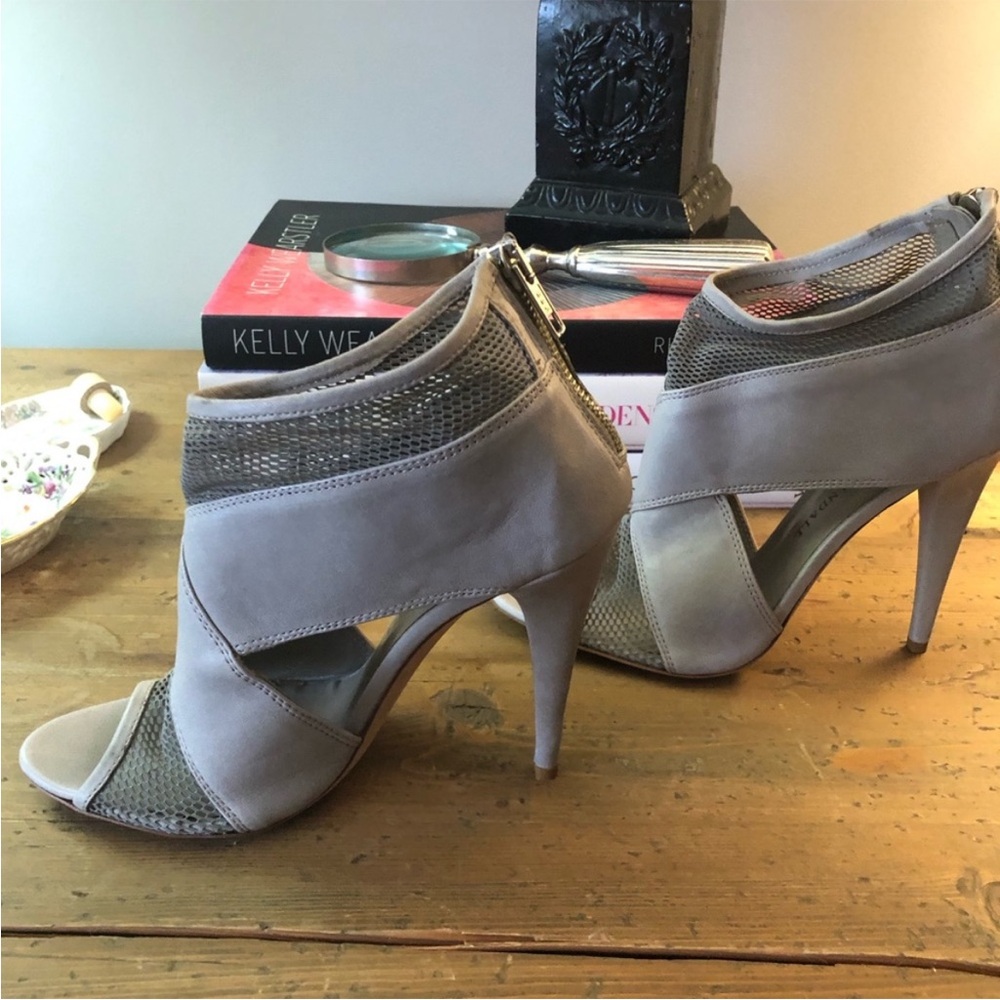 Loeffler Randall, Gray Ankle Booties, Size 8